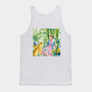 Conversation, whimsical preppy watercolor Tank Top